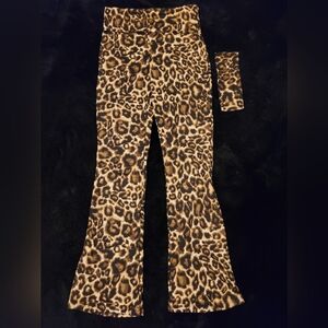 Leopard Print Flared Pants From Dolls Kill